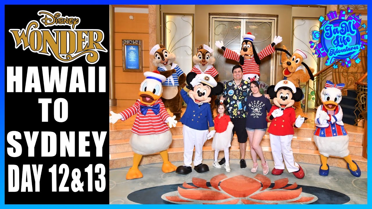 Disney Wonder Hawaii to Sydney Day 12 & 13: Group Sailor Meet & Great & Our Drawings Come to Life!