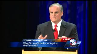 Commitment 2014 Arkansas Senatorial Debate: Why did you vote for or against the Farm Bill?