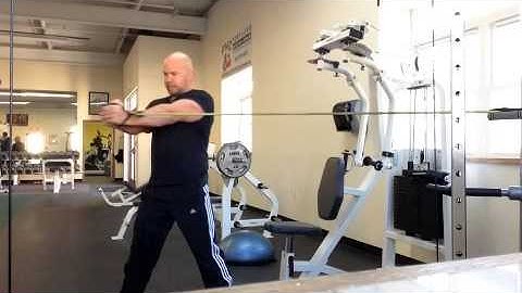 Core Rotation with  Resistance Bands