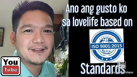 Ano gusto ko sa lovelife based on ISO 9001:2015 Standards