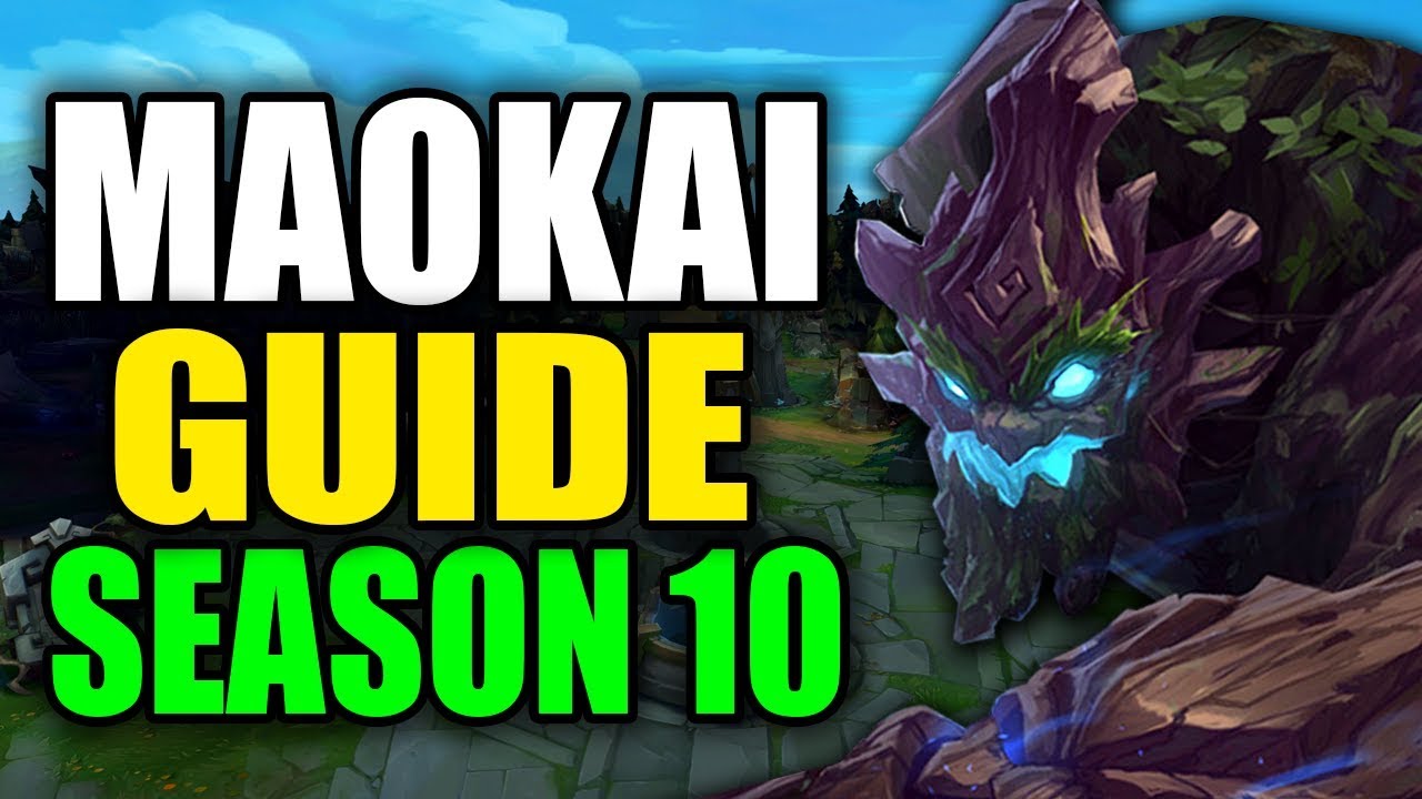 resident køre Tick SEASON 10 MAOKAI GAMEPLAY GUIDE - (Best Maokai Build, Runes, Playstyle) -  League of Legends - YouTube