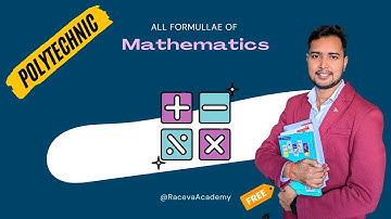 Polytechnic All Formullae of Mathematics by Er.Ashok Sir #racevaacademy
