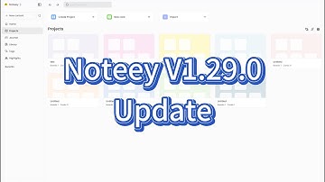 Noteey V1.29.0: Quick note & Set thumbnail to linked board or project & more