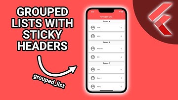 Flutter Tutorial - Grouped List With Sticky Headers (grouped_list) #Flutter #AppDevelopment