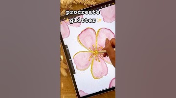 Procreate glitter brush #procreate #watercolor #procreatebrushes #art #digitalart #procreateart
