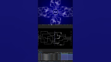 Circuit Lines Animation in Adobe After Effects. #aftereffctstuturial #learnaftereffects