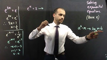 Solving Exponential equations with base e