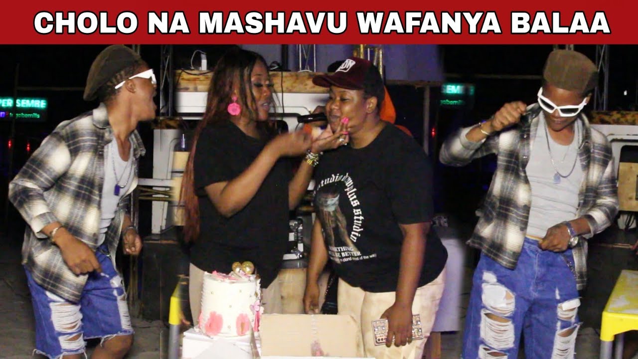 Tazama vituko vya MASHAVU na CHOLO KOBISI kwenye birthday ya CHANUO utacheka ufe