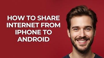 How To Share Internet From Iphone To Android - GUIDE!