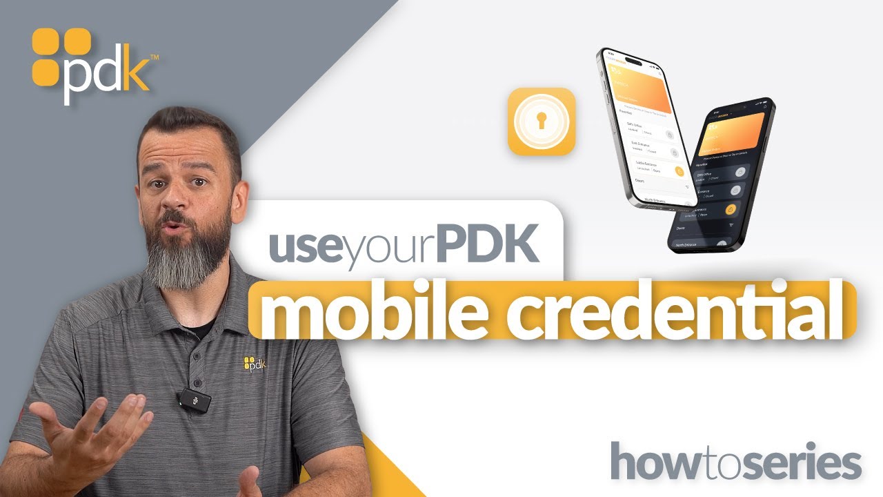 How to Use Your PDK Mobile Credential - YouTube