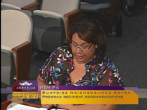 Planning & Zoning Commission Meeting - August 2, 2012