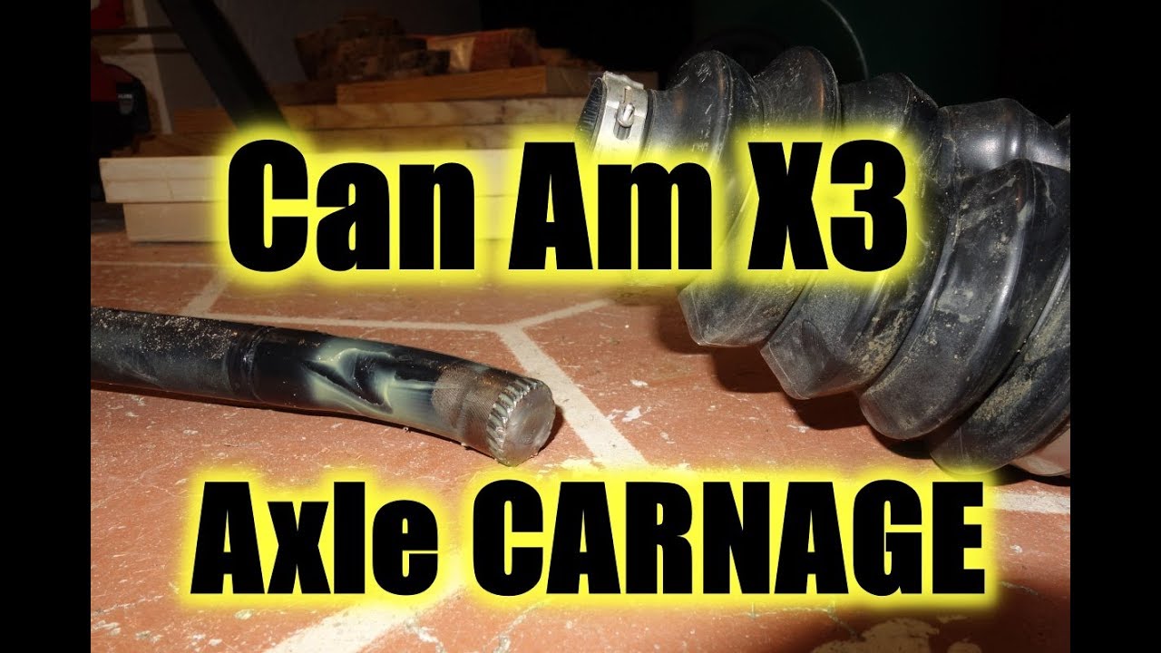 Can Am X3 Broken Axle Repair YouTube