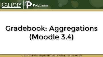 Gradebook: Aggregations (Moodle 3.4)