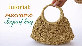 Tutorial Macrame Elegant mini Bag