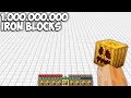 What if Activate a MILLION IRON BLOCKS in Minecraft ??? Iron Golem Endless World !!!