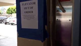 EPIC FAIL: VINTAGE Dover Elevator at Wharf Inn BROKEN!!!!!!!!