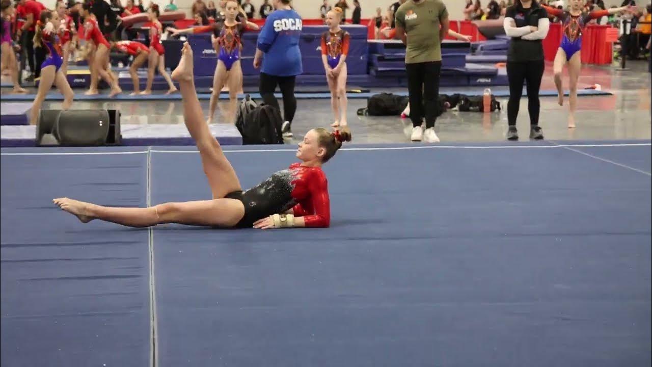 Cara Miller 3rd Place Floor Gliders Invitational 2023 Wildfire Gymnast