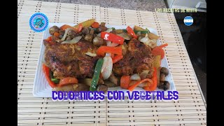 codornices con vegetales, las recetas de anita