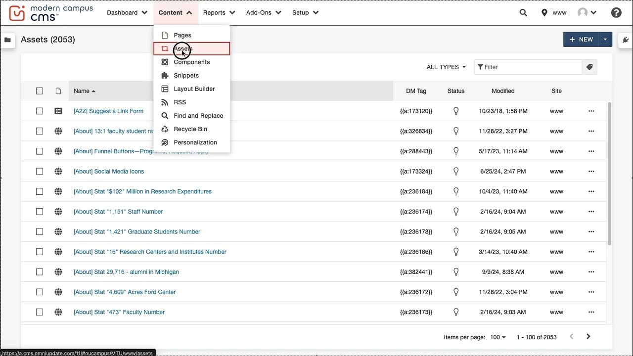 Preview image for Create a Web Content Asset video