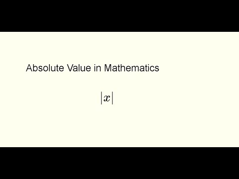 Video: Mikä on negatiivisen 3:n absoluuttinen arvo?