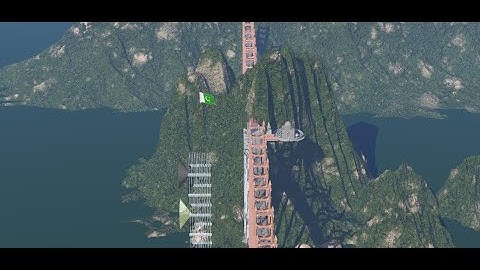 3d animation in Bryce 5.5 amazing bridges