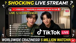 💥 TAEHYUNG LIVE ON TIKTOK: 3 MILLION FOLLOWERS! 📈 Is Jungkook by his side? 😍