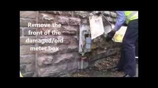 Replacing a damaged/old Mitras MK2 surface mounted gas meter box