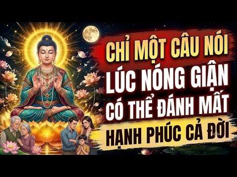 LỜI PHẬT DẠY- CHỈ MỘT CÂU NÓI LÚC NÓNG GIẬN CÓ THỂ ĐÁNH MẤT HẠNH PHÚC CẢ ĐỜI | Phật Pháp Ngân Vang