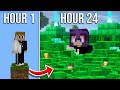 I Spent 24 Hours Getting As Rich As Possible in One Block Minecraft [E1]