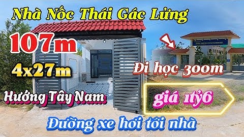 Đất Cần Giuộc Giá Rẻ | Nhà Nốc Thái có gác lửng đường xe hơi,ra đường nhựa 50m.