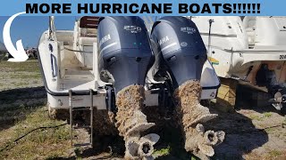 MORE HURRICANE BOATS AT SALVAGE LOT!!!