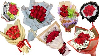 Top 10 flower wrapping || How to wrap a bouquet of flowers | Easy Way Flowers Wrapping