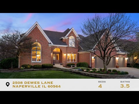 2508 Dewes Ln, Naperville, IL home video tour