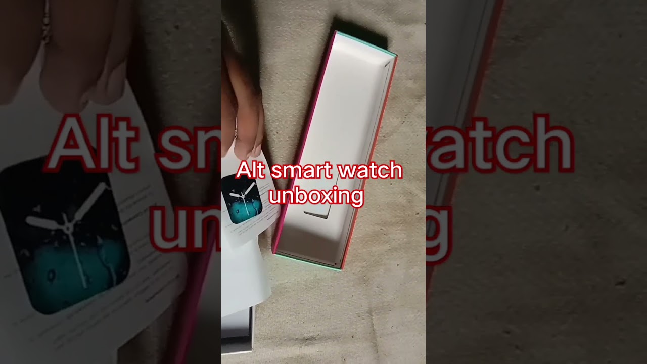 Alt smart watch unboxing video