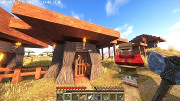 Is this even Minecraft? No Cubes mod + Physics + Raytraced Shaders!