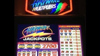 Haywire Jackpots Slot Machine Bonus ---- Nice Haywire Spin on a decent win