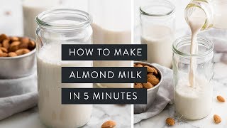 Want to learn how make almond milk in 5 minutes? no soaking, fam! time
for that! rich, creamy, oh so dreamy... we're not talking your next bf
(#marriag...