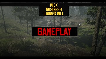 RedM Script - RicX Business - Lumber Mill - RedEM:RP & VORP & QBR Script Gameplay
