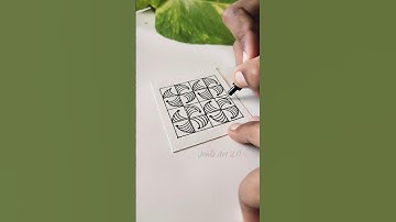 Watch till end 😍😮 zentangle patterns ✨ #art #satisfying #shorts #drawing