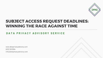 Subject Access Request Deadlines: Winning the Race Against Time - Full Webinar