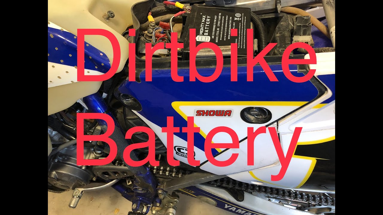 Dirt Bike Battery Change - Easy - YouTube