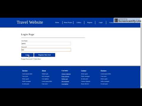HTML, CSS and JavaScript Project on Travel System