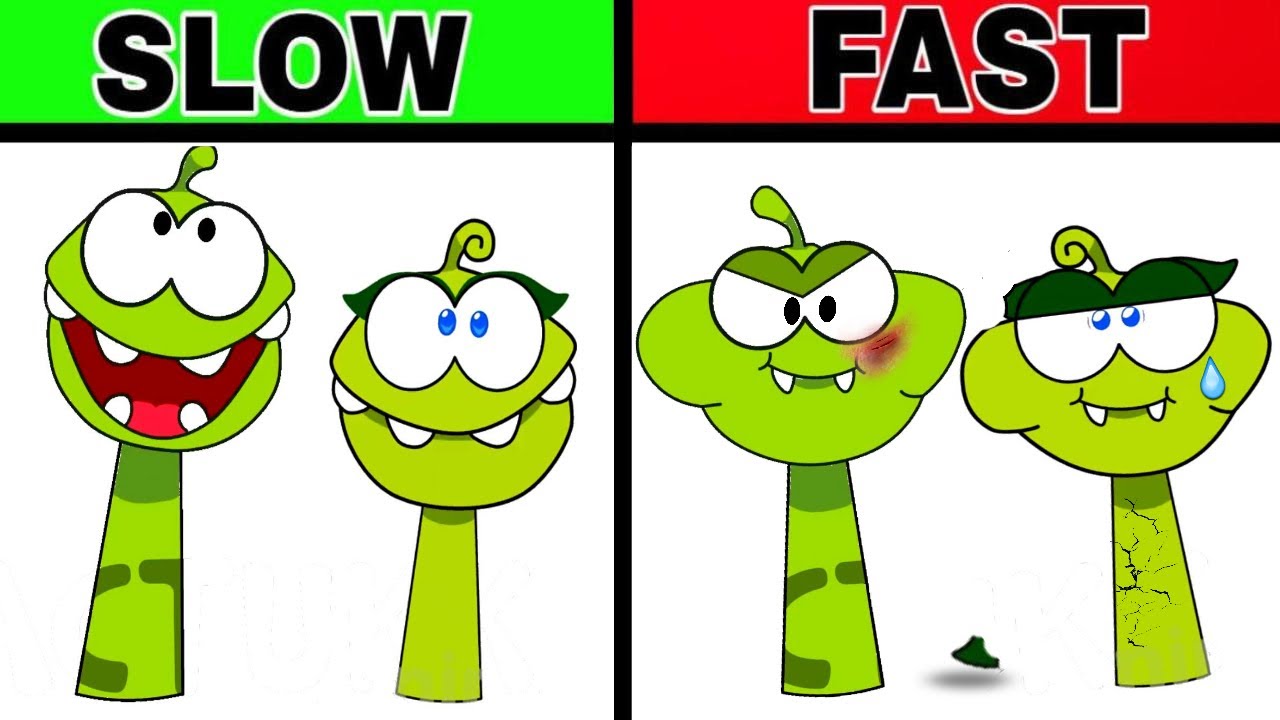 My Sprunki OC： Om Nom and Om Nelle But Its SLOW vs FAST VERSION