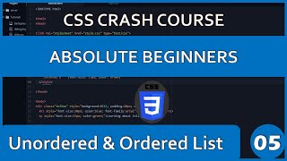 Famous CSS Tutorial For Absolute Beginners || List style || Unordered & Ordered List || Lesson #05 Net Worth