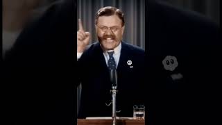 5-17-1904 President Theodore Roosevelt Addresses The Nation Colorized