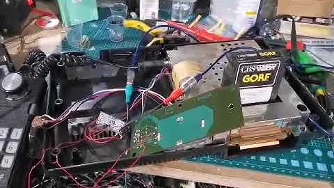 Andrew doing an AV Mod on a Colecovision in the shop