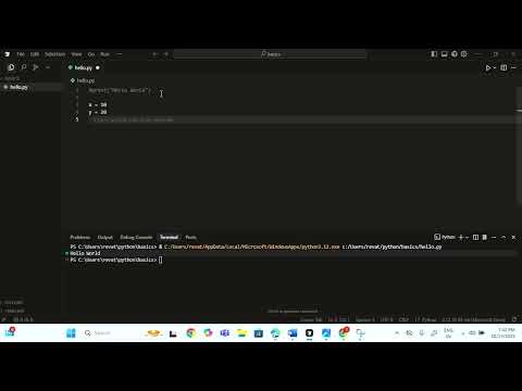 Hello World | Python 3  | Episode 1