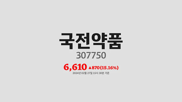 국전약품주가분석(307750) 2024년 02월 27일기준