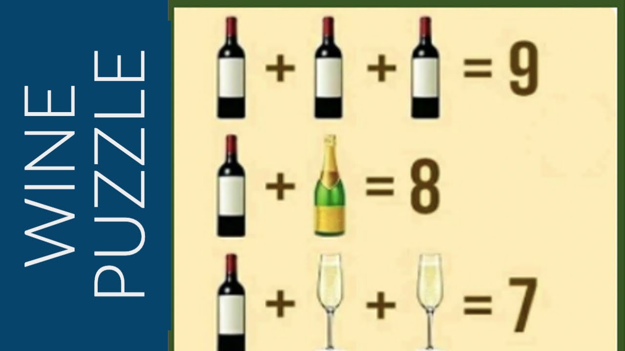 ENGLISH AUDIO WINE PUZZLE Step by step solution Viral Math