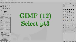 GIMP (12) - Select Pt3 (Highlight, No Guides, Shrink Merged, Invert)
